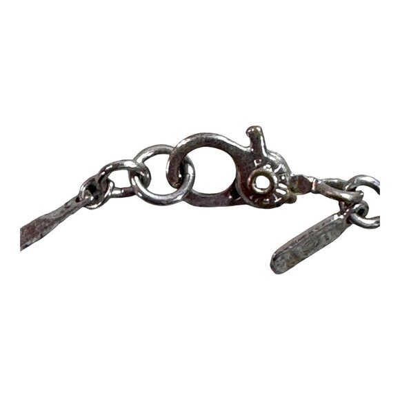 Vintage Monet Silver-Tone Twisted Bar Link Bracelet 7" Dainty Lightweight - Picture 6 of 10